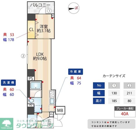 ZOOM信濃町の物件間取画像
